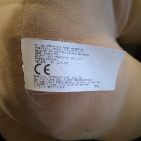 Dan Dee Christmas Gingerbread Girl Stuffed Plush Tan w/ White Trim & Red Bow - Picture 6 of 8